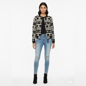 Forever 21 Tapestry Aztec/Tribal Bomber Jacket - Size Small